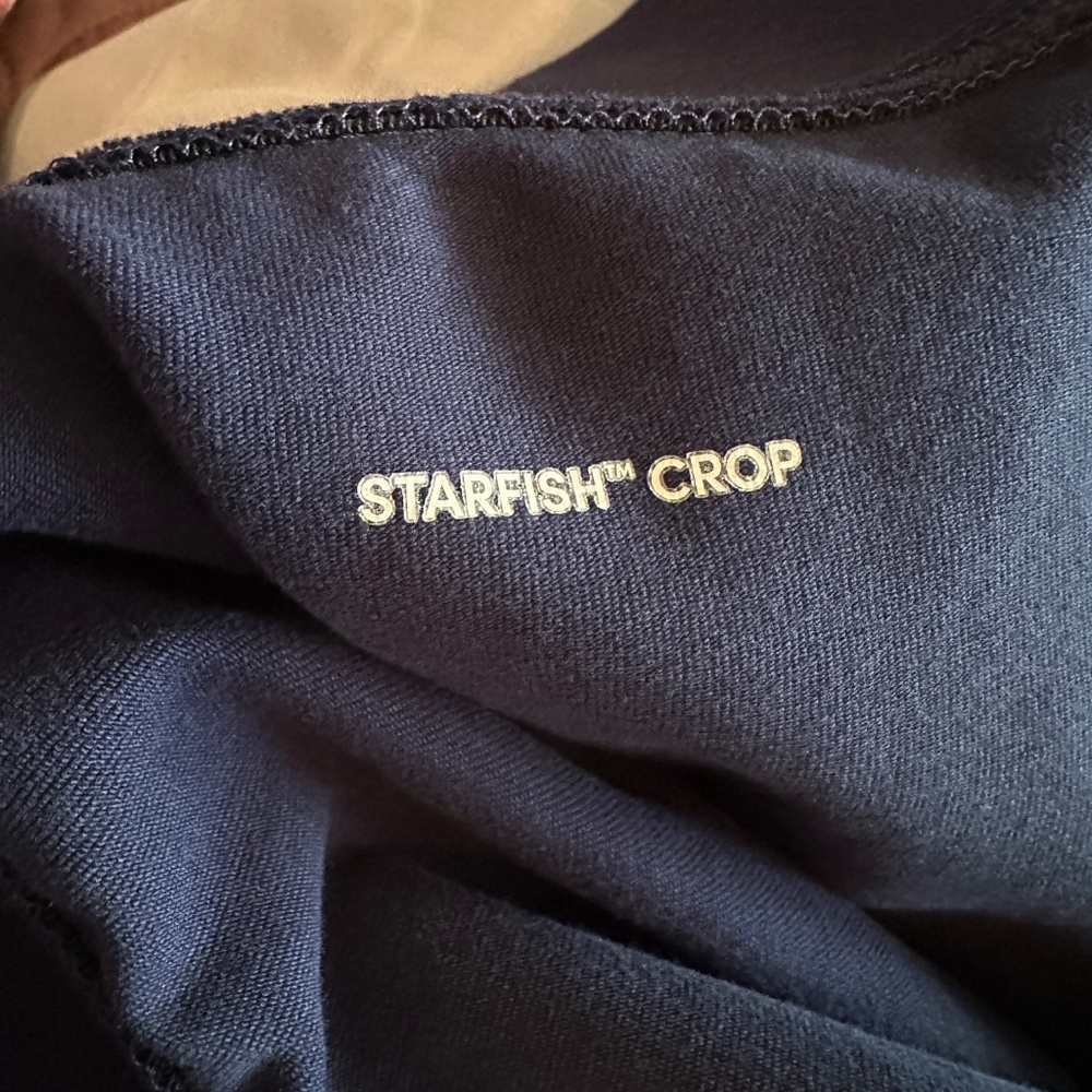 Lands' End Women's 2x Starfish Mid Rise Pull On Crop Pants - Picture 3 of 5